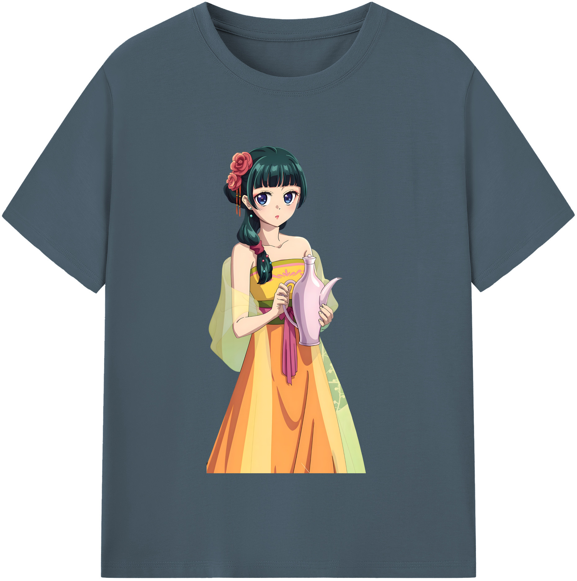 （画像用） 薬屋のひとりごと The Apothecary Diaries 綿100％半袖Tシャツ（フロントプリント）